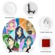 thumbnail image 3 of Funneh Krew Plato decorativo de porcelana fina (bone china), plato decorativo de cerámica para hogar, oficina, soporte de pared, platos decorativos para dormitorio - 6 pulgadas (15 cm), 3 of 6