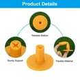 thumbnail image 3 of Uxcell 1.5 Inch Rubber Golf Tee, 3 Pack Tall Training Driving Range Tee Stable Ball Holder, Yellow, 3 of 5