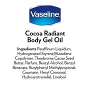 Vaseline Intensive Care Radiant Body Gel Oil Pure Cocoa Butter, 6.8 oz