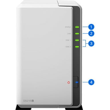 【ジャンク】 Synology DS218j NASキット ディスクレス Synology DS218J 2 bay NAS DiskStation DS218j (Diskless) - Walmart.com