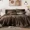 Chocolate Brown, variant on Amberspace Cationic Dyeing 7-piece Bed in a Bag Comforter Set with Sheets,Olive Green,Queen