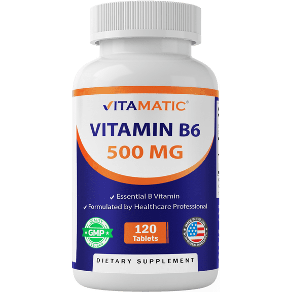 Vitamatic Vitamin B6 500 mg 2 Pack 120 Tablet