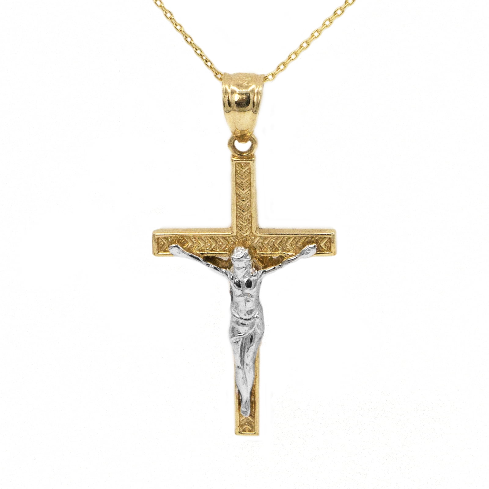 10k Yellow Gold Cross Pendant (No Chain)