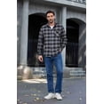 thumbnail image 2 of COOFANDY Mens Button Down Long Sleeve Shirts Slim Fit Flannel Shirt Casual Plaid Shirt, 2 of 6
