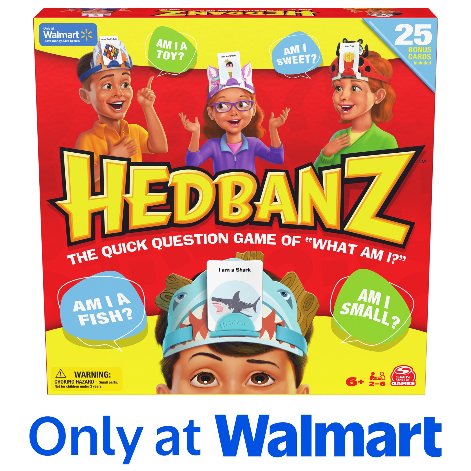 Spin Master Games, Hedbanz, Picture Guessing Card Game, 2-6 Players, for Ages 6 and up