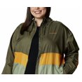 thumbnail image 2 of Columbia Women's Sandy Sail Windbreaker Jacket Green Size 3X, 2 of 3