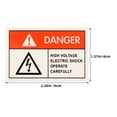thumbnail image 3 of 8 pcs Danger Sign Warning Electric Shocks Sign High Voltage Sign Electric Shocks Warning Stickers, 3 of 5