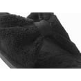 thumbnail image 3 of Isotoner Women's Microterry Bow Open Toe Slide Slipper (Black, Small 6.5-7), 3 of 4