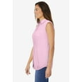 thumbnail image 3 of Woman Within Plus Size Perfect Sleeveless Shirt, 3 of 3