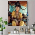 thumbnail image 4 of UXIEQU Boho Woman Portrait Canvas Wall Art 15.75x11.81 Inches, 4 of 8