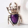 thumbnail image 4 of Hyasfey Beetle Shape Brooch Rhinestones Inlaid Enamel Pin Vivid Appearance Coat Lapel Bag Shawl Badge Jewelry Accessories, 4 of 7
