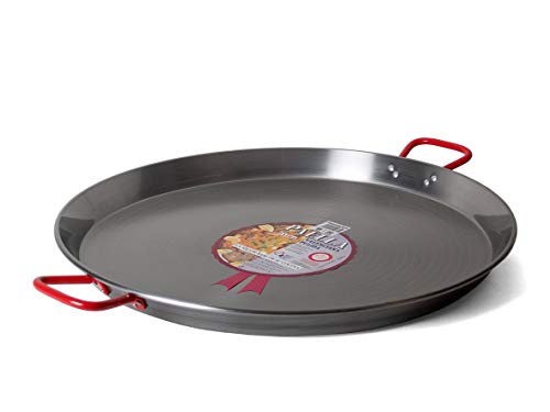 Silver UPKOCH 18cm Stainless Steel Paella Pan Restaurant Grade Non-Stick Grill Pan with Double Handles Silver UPKOCH 18cm Stainless Steel Paella Pan Restaurant Grade Non-Stick Grill Pan with Double Handles