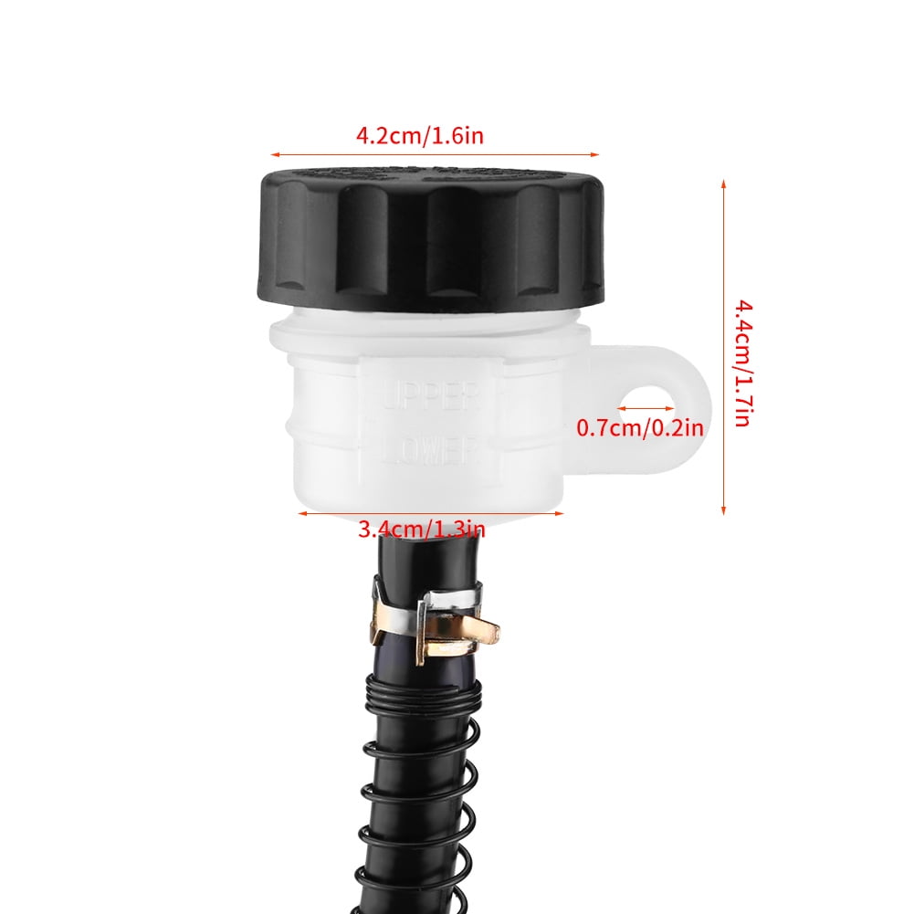 Gold Universal Motorcycle Rear Hydraulic Brake Master Cylinder Pump Folding Rear Foot Brake Cylinder with Reservoir