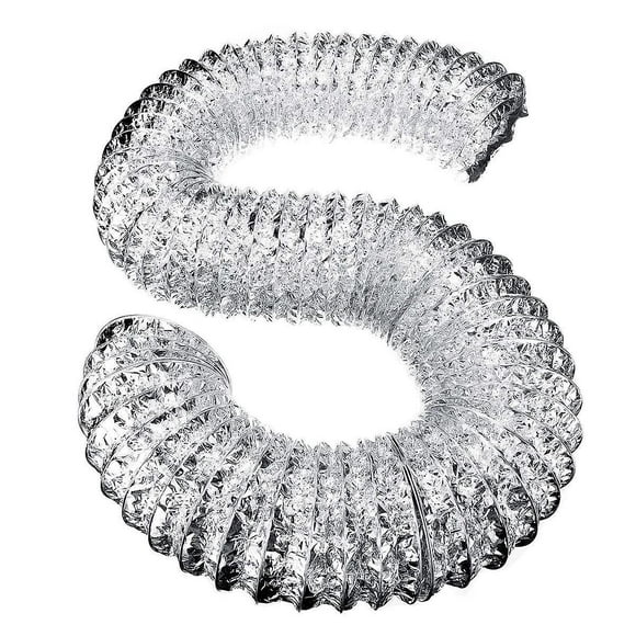 4Inch Ventilator Pipe 100Mm Pvc Aluminum Tube Air Ventilation Pipe Hose Flexible Exhaust Duct 3/2M
