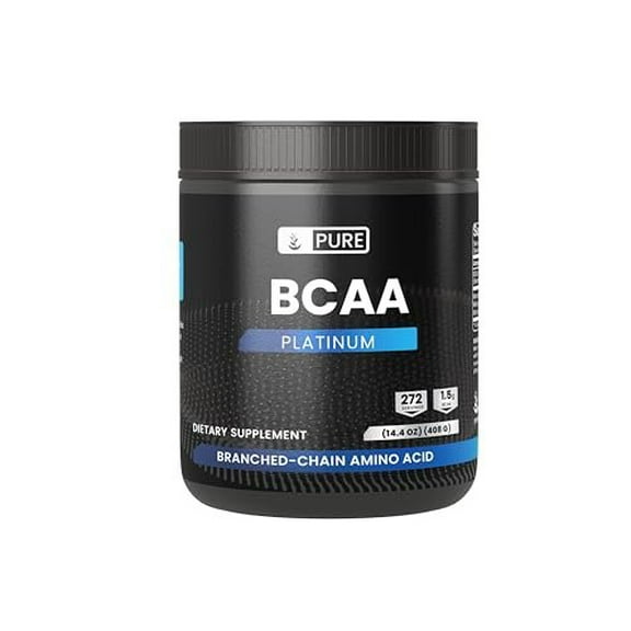 PURE ORIGINAL INGREDIENTS 2:1 BCAA Powder, 14.4 oz, Unflavored, 272 Servings, Always Pure, No Additives or Fillers
