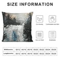 thumbnail image 5 of YINGXI  Black White Abstract Pillow Covers Decorative Throw Pillowcase  Square Couch Cushion Cover for Home Decor Sofa Living Room Bed Car Sofa 18x18in, 5 of 5