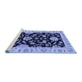 thumbnail image 2 of Ahgly Company Machine Washable Indoor Rectangle Persian Blue Traditional Area Rugs, 8' x 10', 2 of 4