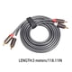 thumbnail image 3 of Bearachild Divisor RCA de 5MM, sistema estéreo profesional, adaptador de enchufe de aleación, accesorios de cámara de vídeo para televisión, Cables de audio/vídeo 3m, 3 of 6