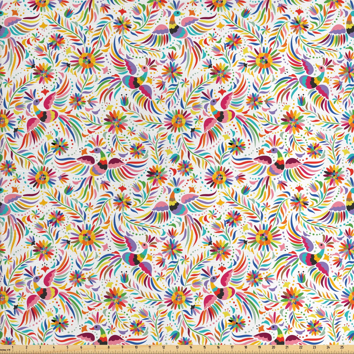 Mexican Fabric by The Yard, Colorful Nature Inspired ...