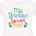thumbnail image 4 of Inktastic My Grandad Loves Me Boys or Girls Long Sleeve Baby Bodysuit, 4 of 5