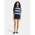 thumbnail image 2 of No Boundaries Striped Sweater, Lightweight, Women's, 2 of 5