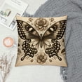 thumbnail image 2 of YANMS Yellow Butterfly Throw Pillow Cover Cases with Beauty Wings Flower Insect Floral Outdoor Decor Pillowcase Home Square Pillow Slip White, 2 of 5