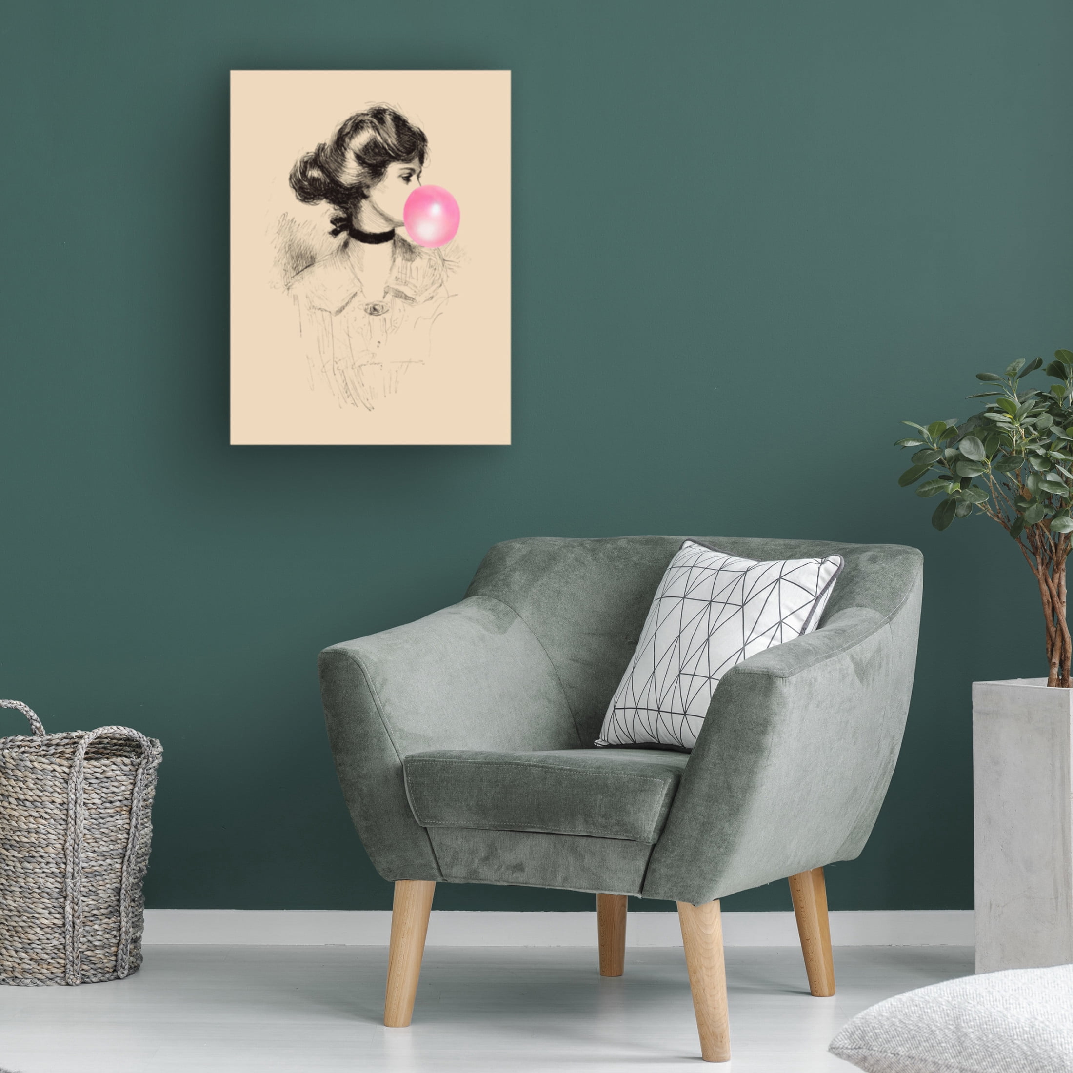 Canvas Wall Art - Alicia Longley 'Victorian Ladies Misbehaving I' Wall Art for Living Room, Bedroom, or Office Décor by Trademark Fine Art - 14 x 19 Inches