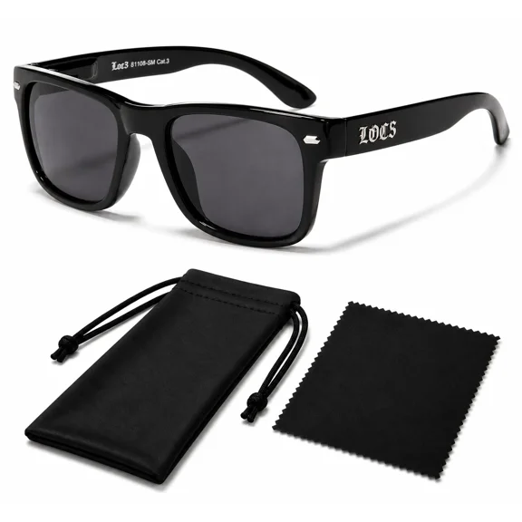 Classic Men's Locs Dark Lens Sunglasses UV400 Eyewear