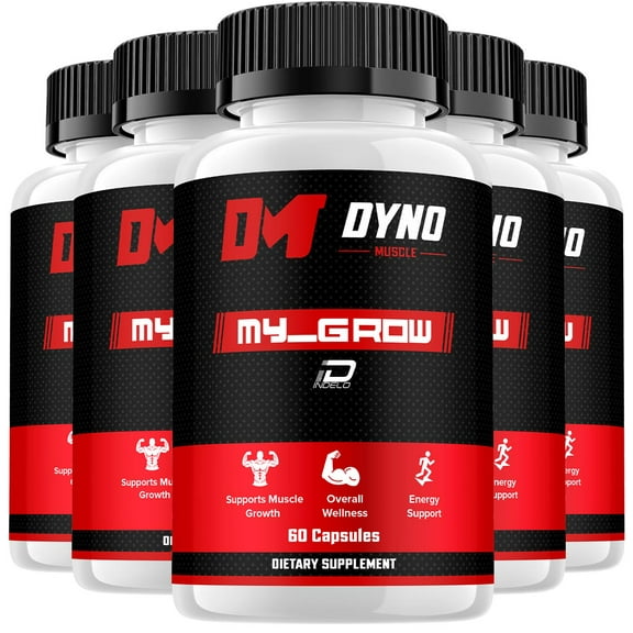Dyno My-Grow for Men Capsules – Dyno MyGrow Vitamin Complex Pills, Energy, 5 Pack, 300 Capsules