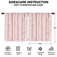 thumbnail image 2 of Blackout Kids Curtains,Pioneer Flower Floral Print Pattern Childrens Insulated Curtains Set Of 2,Bedroom Essentials,Toddler Room Decor 52"x63", 2 of 5