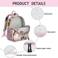 thumbnail image 3 of Bloom Watercolor Flower Backpack - Ergonomic & Breathable for Students, 3 of 4
