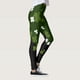 thumbnail image 4 of MKLEKYY Leggings de compresión para mujer, pantalones verdes con estampado de buena suerte de Paddystripes para yoga, correr y gimnasio., 4 of 4