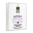 thumbnail image 2 of Stupell Industries Art Deco Glam Pop Diamond Pink Paint Can Sparkle Brush White Framed Giclee Art, 11 x 14, by Amanda Greenwood, 2 of 7