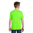 thumbnail image 2 of Sport Tek Teen Unisex Regular Plain Short Sleeves T-Shirt Neon Green X-Large, 2 of 4
