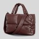 thumbnail image 4 of Bolso acolchado para mujer gran capacidad color sólido ligero bolso de viaje diario para mujer, 4 of 9