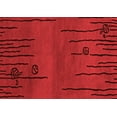 thumbnail image 1 of Ahgly Company Machine Washable Indoor Rectangle Abstract Red Modern Area Rugs, 6' x 9', 1 of 4