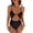 Black, variant on Womens Swimsuit Tummy Control Bathing Suit Sexy Flattering Cheeky High Cut Out Cute Ladies Swimwear