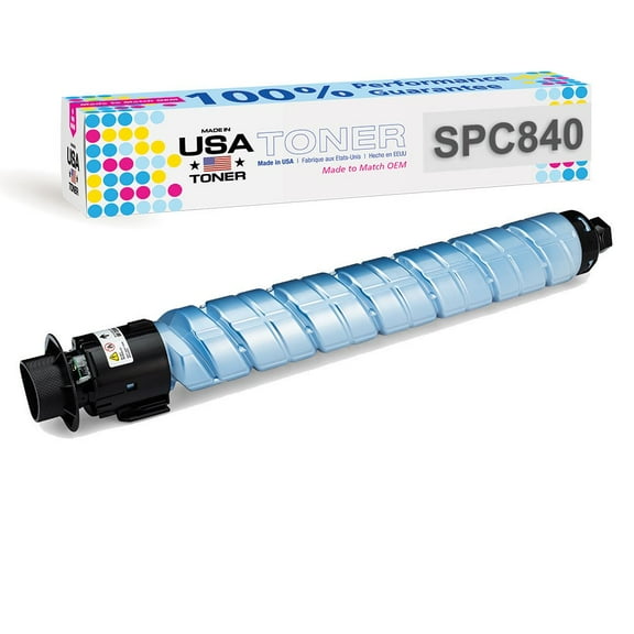 Compatible Ricoh SPC840dn, SP C842, SP C840A, 821258 Cyan Toner