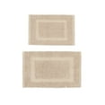 thumbnail image 2 of Jean Pierre New York Sophie Border 100% Cotton Non-Slip Bath Mat Set - Ivory - 17x24/20x32, 2 of 8