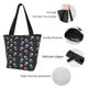 thumbnail image 4 of Balery purple cyan brown Skull Bolsa de Hombro con Diseño, Bolsa Grande y Duradera, Bolsa Versátil para Compras, 4 of 6