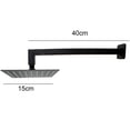 thumbnail image 5 of Regadera Cuadrada de 15cm Negro Mate con Brazo Cuadrado y Manerales M08N, 5 of 5