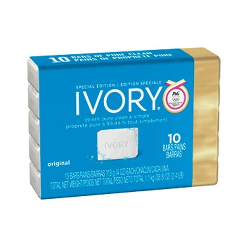 Ivory Bath Bar Soap, Simple Ivory 4 Oz 10 Ea