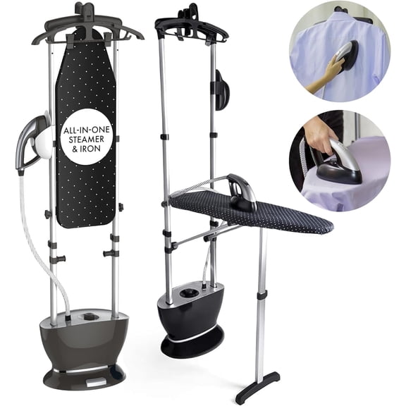 Steam & Go All-in-One Garment Steamer & Clothes Iron with Ironing Board & Hanger