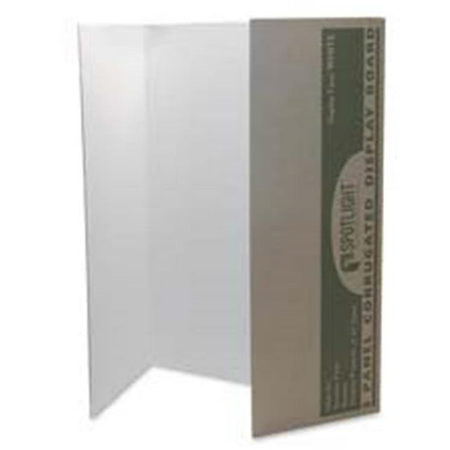 Pacon Corporation Panneau de Présentation à Paroi Simple - 48po X 36po - 4 Pcs - Blanc