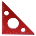 thumbnail image 2 of Escuadra, herramienta de medición de carpintería triangular de ángulo recto de 5 pulgadas/13 cm, regla de ángulo recto, innovación moderna, 2 of 8