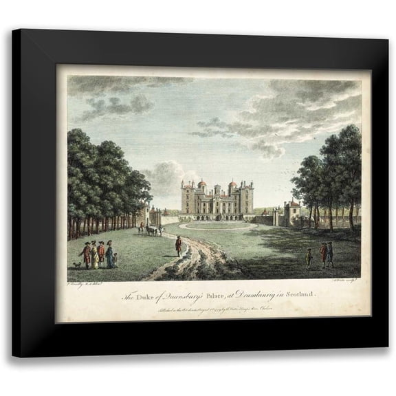 Watts, W. 14x12 Black Modern Framed Museum Art Print Titled - Watts Views I