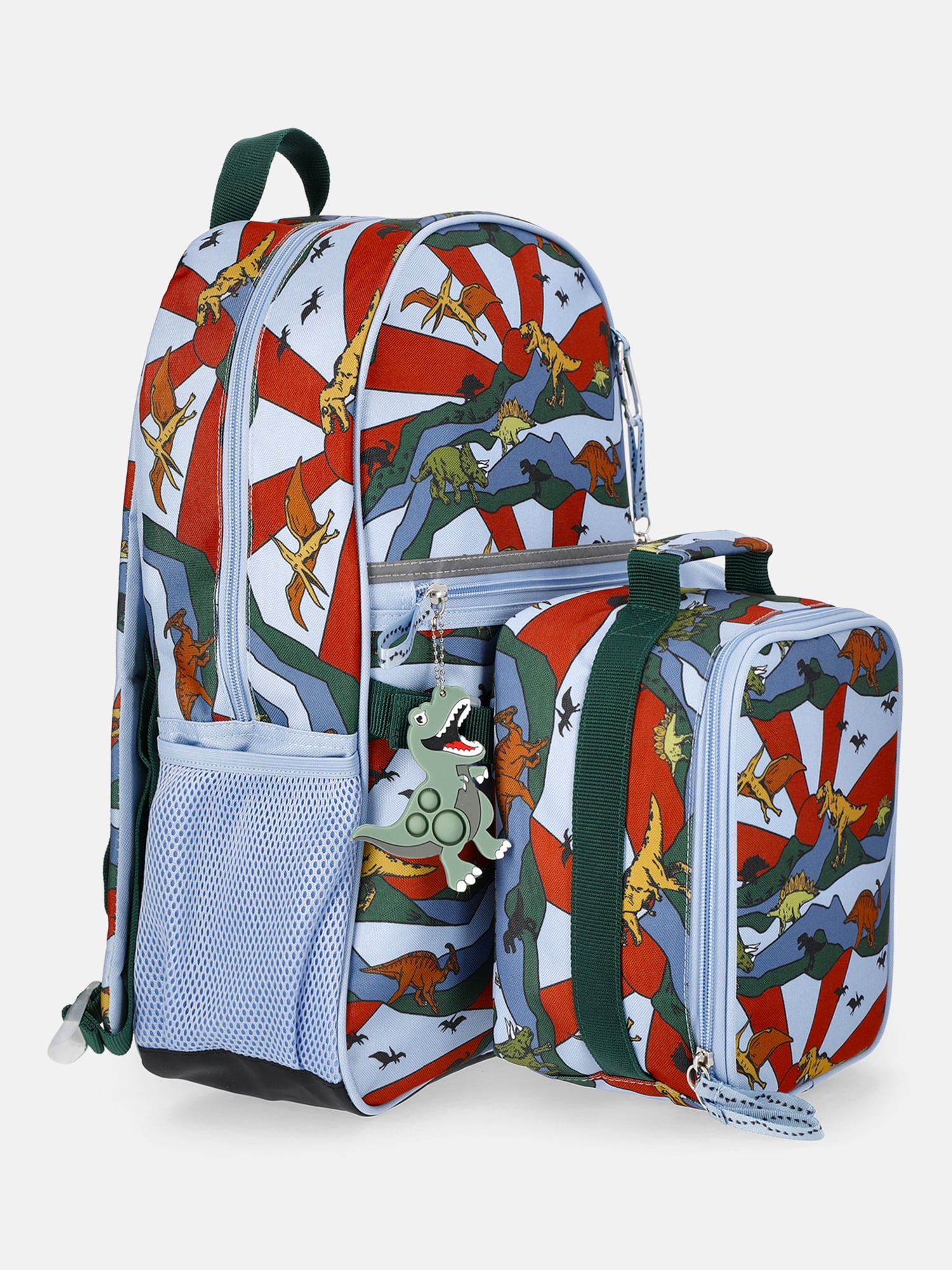 Wonder Nation Kids' Dino World 17" Backpack, Lunch Tote and Pouch Set, 3-Piece