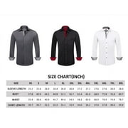 sogami Mens Long Sleeve Stretch Cotton Dress Shirt Regular Fit Button Down