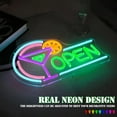 thumbnail image 5 of UPONRAY Cocktail Open Neon Signs, 13.8"*8.5" Dimmable & USB-Powered LED Neon Light, Stylish Wall Decor for Restaurant, Store, Bar, Cafe, Club, 5 of 8