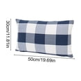 thumbnail image 6 of Maximalist Throw Pillow Cover Checkered Striped Decorative Cushion Cover for Sofa Living Room Bedroom Home Office Home Decor 30x50cm Soft Breathable Cloth, 6 of 6